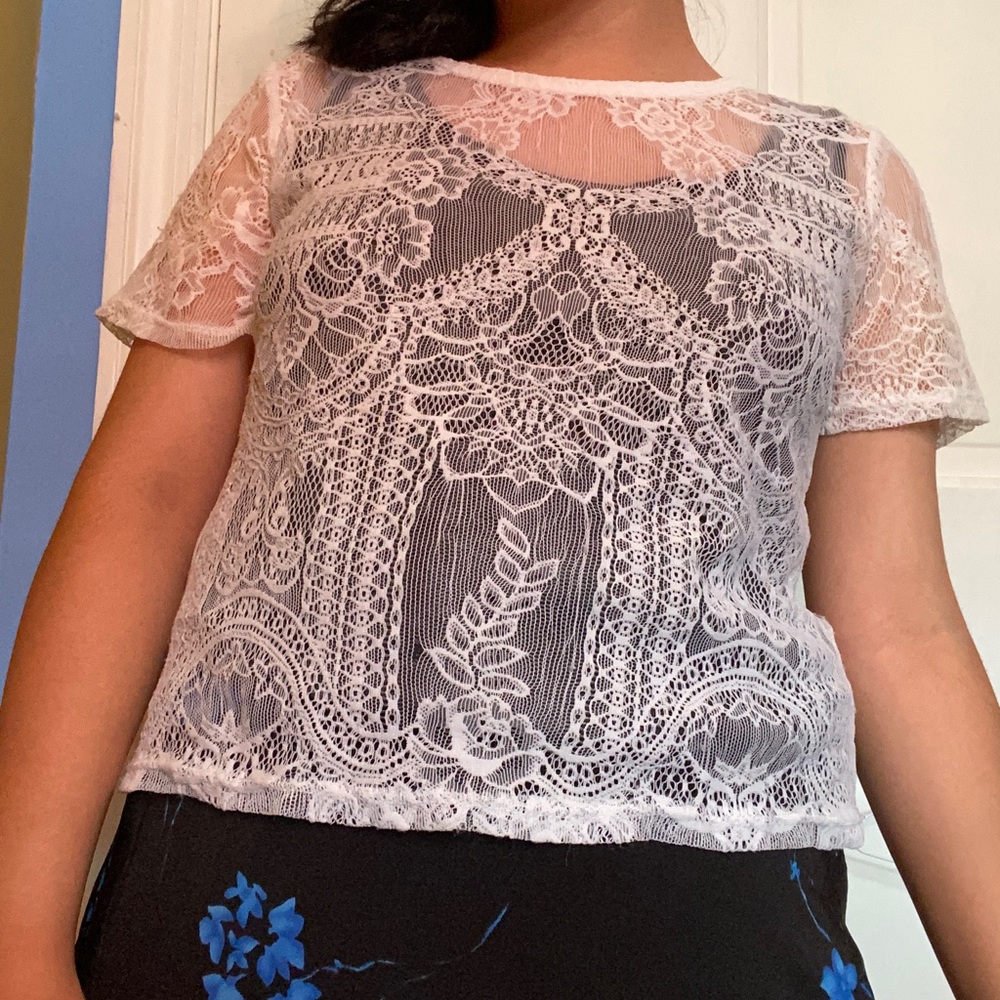 White Lace Top